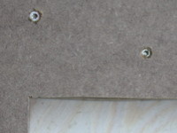 Zusammengeschraubte MDF Platten