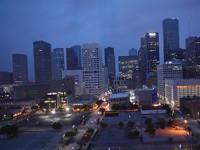 Ein Blick auf die Innenstadt von Houston