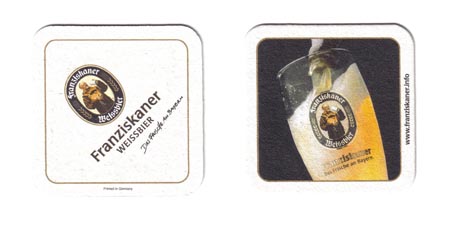 Bierdeckel, eckig, beidseitig bedruckt