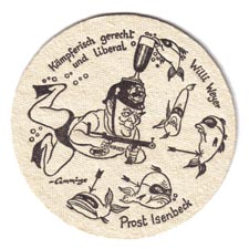 Bierdeckel, rund, beidseitig bedruckt